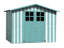 Casetta Box da Giardino per Attrezzi 2,62x2,02m con Pavimento in Legno Abete 12mm Lodum