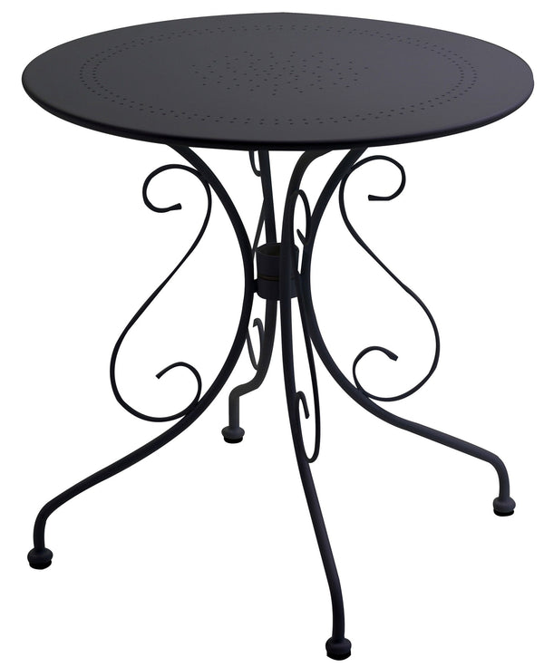 Runder Gartentisch Ø70cm aus Adami Old Anthrazit Metall prezzo