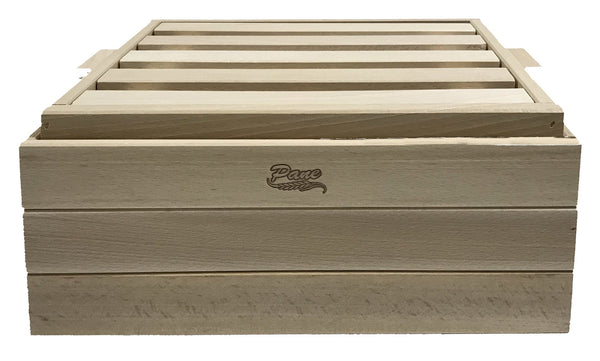 sconto Brotkasten mit Schneidebrett 15x26x36 cm in Naturholz