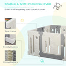 Box Recinto Attività per Bambini 190x150x64 cm  Grigio e Bianco