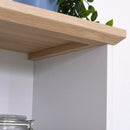 Mobile da Cucina Credenza 3 Ripiani 3 Cassetti 3 Ante 101x39x180,5 cm  Bianca