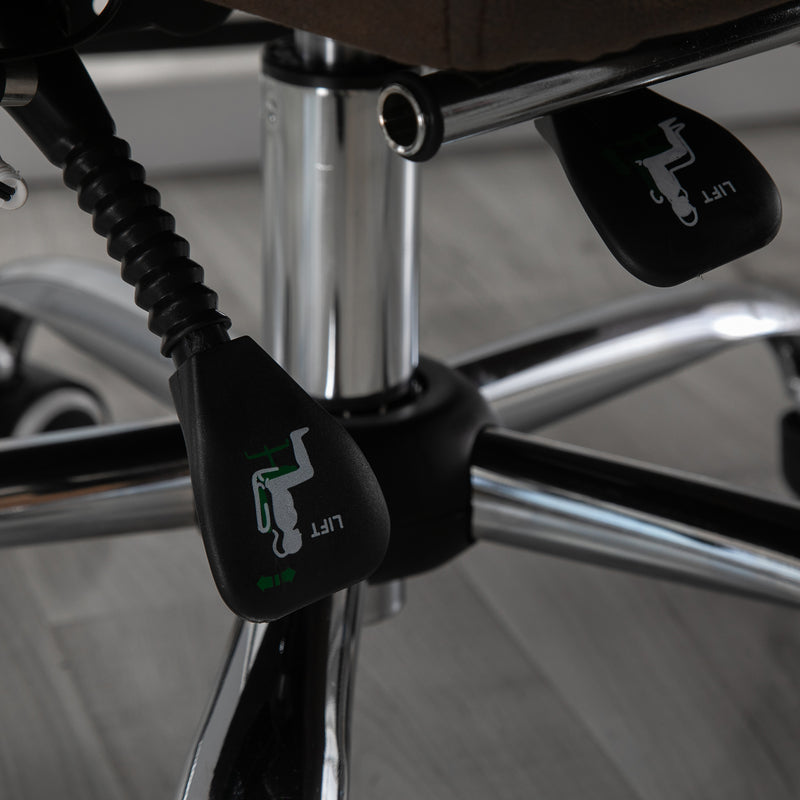 Sedia Poltrona da Ufficio Presidenziale Massaggiante in Similpelle  Marrone