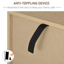 Cassettiera Portadocumenti da Ufficio 2 Ripiani in Legno e Metallo 