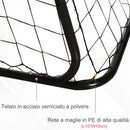 Porta da Calcio 2 in 1 con Rete 240x88x171,5 cm in Metallo 