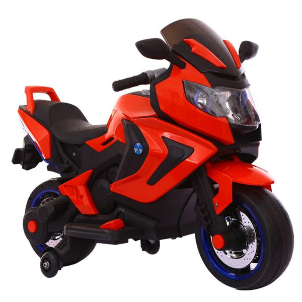 sconto Elektromotorrad für Kinder 2 Sitze 12V Jepsen Rot
