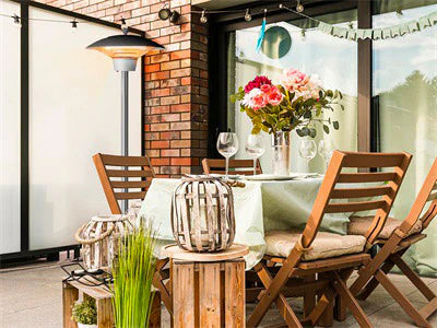 Stufa da Esterno Lampada Riscaldante Elettrica a Fungo 1500W Art-Eco SS1500 