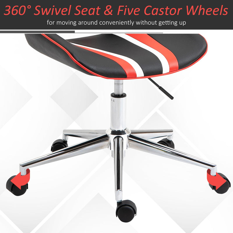 Sedia Poltrona Operativa da Ufficio in Similpelle  Nera