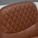 Sedia Poltrona Operativa da Ufficio in Similpelle  Marrone