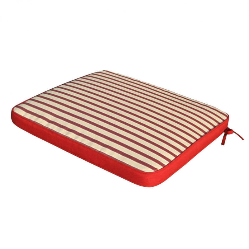 Cuscino Real Seduta 39x39x4 cm in Poliestere Rosso