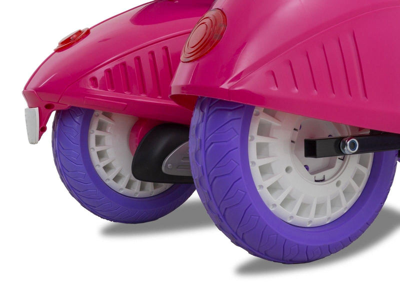 Scooter Elettrico con Sidecar per Bambini 12V Jepsen Rosa