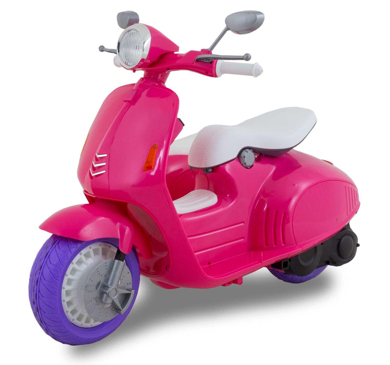 Scooter Elettrico con Sidecar per Bambini 12V Jepsen Rosa