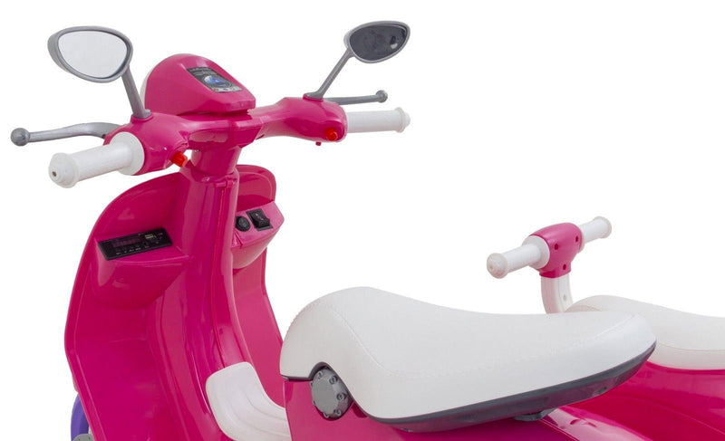 Scooter Elettrico con Sidecar per Bambini 12V Jepsen Rosa
