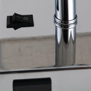 Lampada da Comodino Abat Jour con Paralume in Tessuto e 2 Porte USB E27 12x12x35 cm  Crema