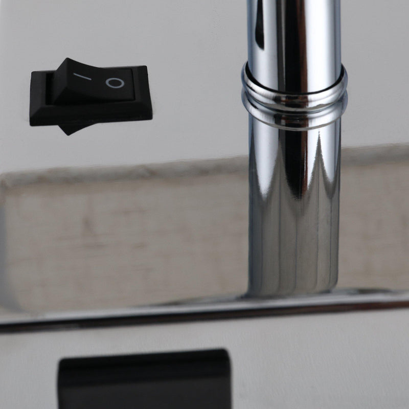 Lampada da Comodino Abat Jour con Paralume in Tessuto e 2 Porte USB E27 12x12x35 cm  Crema