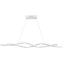 Lampadario a LED Moderno Sospeso Luce Fredda 6500K 90x9x9 cm  Argento