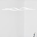 Lampadario a LED Moderno Sospeso Luce Fredda 6500K 90x9x9 cm  Argento