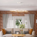 Lampadario a LED Moderno Sospeso Luce Fredda 6500K 90x9x9 cm  Argento