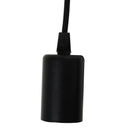 Lampadario a Soffitto Moderno a Sospensione 6 Luci E27 Ø34x16 cm  Nero