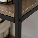 Libreria 7 Ripiani 60x29,5x189 cm in Metallo e Legno 