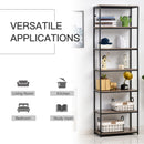 Libreria 7 Ripiani 60x29,5x189 cm in Metallo e Legno 