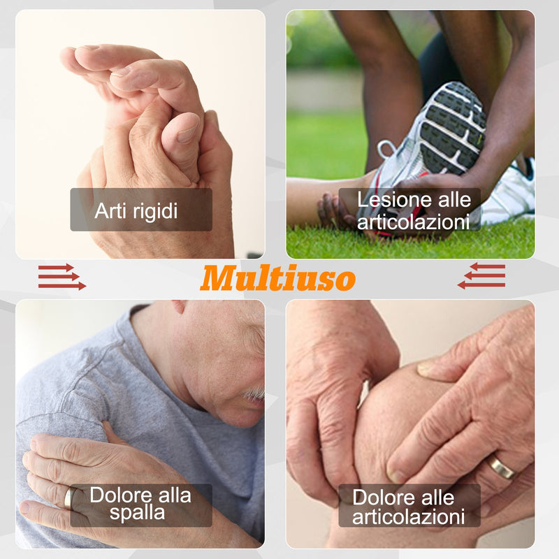 Mini Pedaliera Cyclette per Gambe e Braccia Max 60 Kg  Grigia