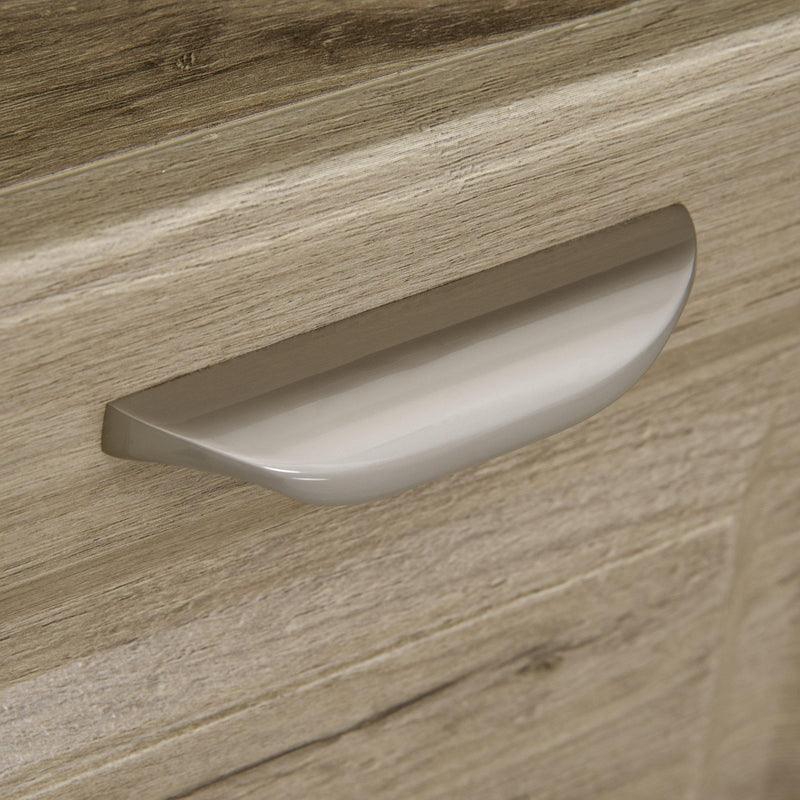 Mobiletto con Schedario e Mensole 72x55x76 cm in MDF  Legno Naturale