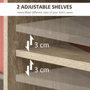 Mobiletto con Schedario e Mensole 72x55x76 cm in MDF  Legno Naturale