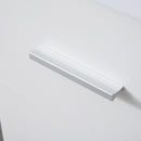 Scrivania da Ufficio ad Angolo Porta PC 114x120x74,6 cm in Legno  Bianca