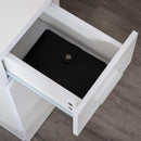 Scrivania da Ufficio ad Angolo Porta PC 114x120x74,6 cm in Legno  Bianca