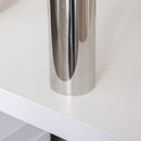 Scrivania da Ufficio ad Angolo Porta PC 114x120x74,6 cm in Legno  Bianca