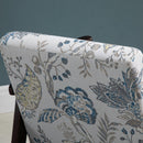 Poltrona Imbottita 68,5x78,5x75 cm in Legno e Cuscino Fantasia a Fiori 