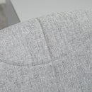 Sedia Poltrona Operativa da Ufficio in Tessuto  Grigio Chiaro