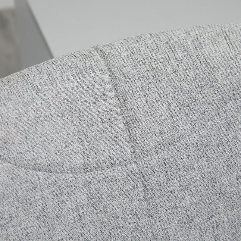 Sedia Poltrona Operativa da Ufficio in Tessuto  Grigio Chiaro