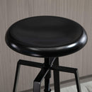 Set 2 Sgabelli da Bar Alti in Metallo  Neri