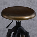 Sgabello da Bar Alto in Metallo  Bronzo