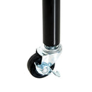 Stender Appendiabiti con Ruote 120x60x150 cm in Ferro  Nero