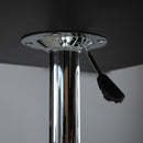 Tavolino Quadrato Altezza Regolabile 60x60x82-103 cm  Nero