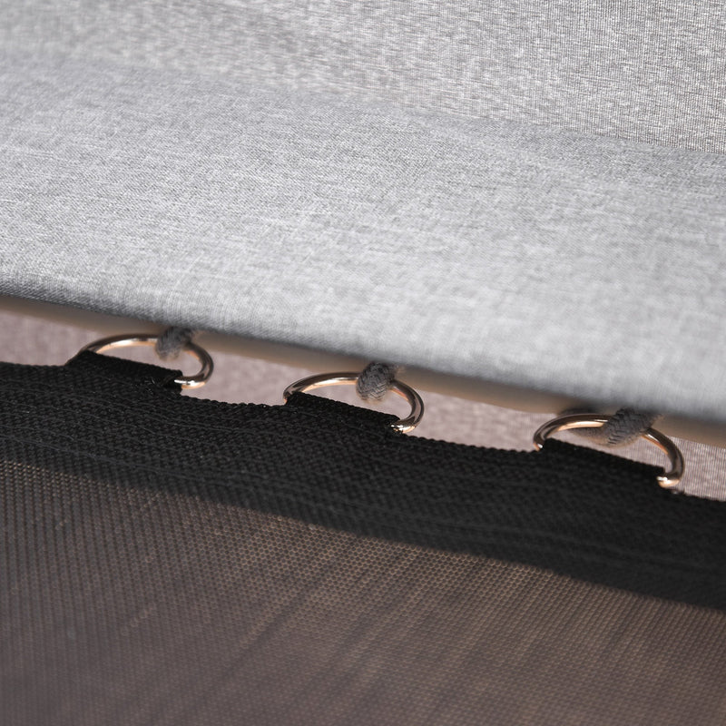 Trampolino Tappeto Elastico per Bambini 150x133x168 cm  Grigio Chiao