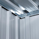 Casetta Box da Giardino in Lamiera per Deposito Attrezzi 143x89x186 cm  Verde