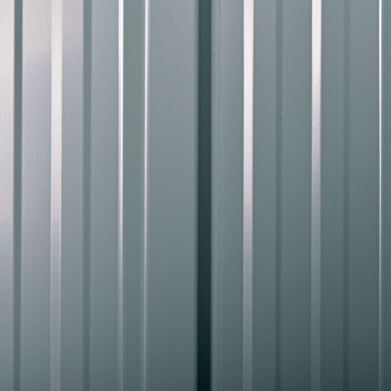 Casetta Box da Giardino in Lamiera per Deposito Attrezzi 236x174x190 cm  Grigio