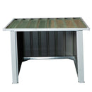 Casetta Box da Giardino in Lamiera per Robot Tagliaerba 86x75x62-51 cm  Verde