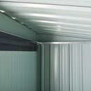 Casetta Box da Giardino in Lamiera per Deposito Attrezzi 163x89x182 cm  Nero