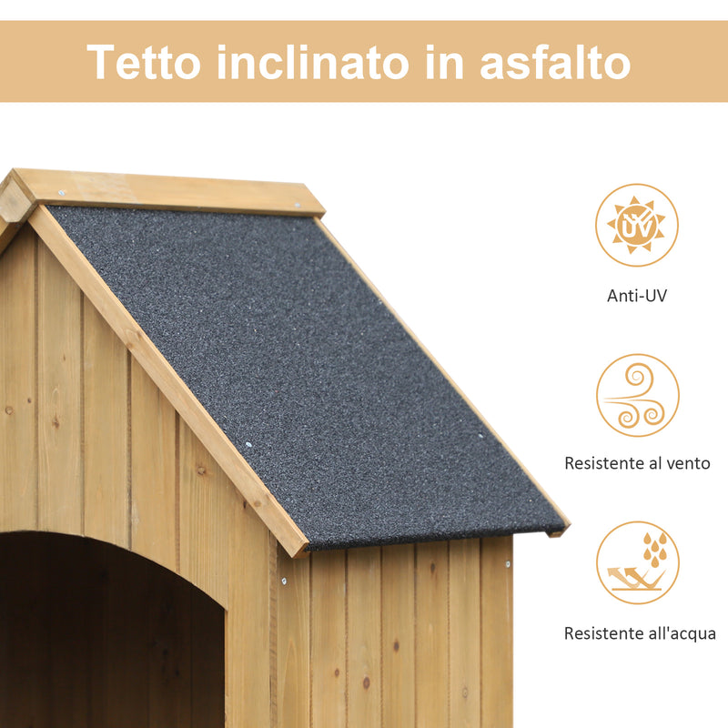 Casetta Box da Giardino in Legno per Deposito Attrezzi 77,5x54,2x179,5 cm 