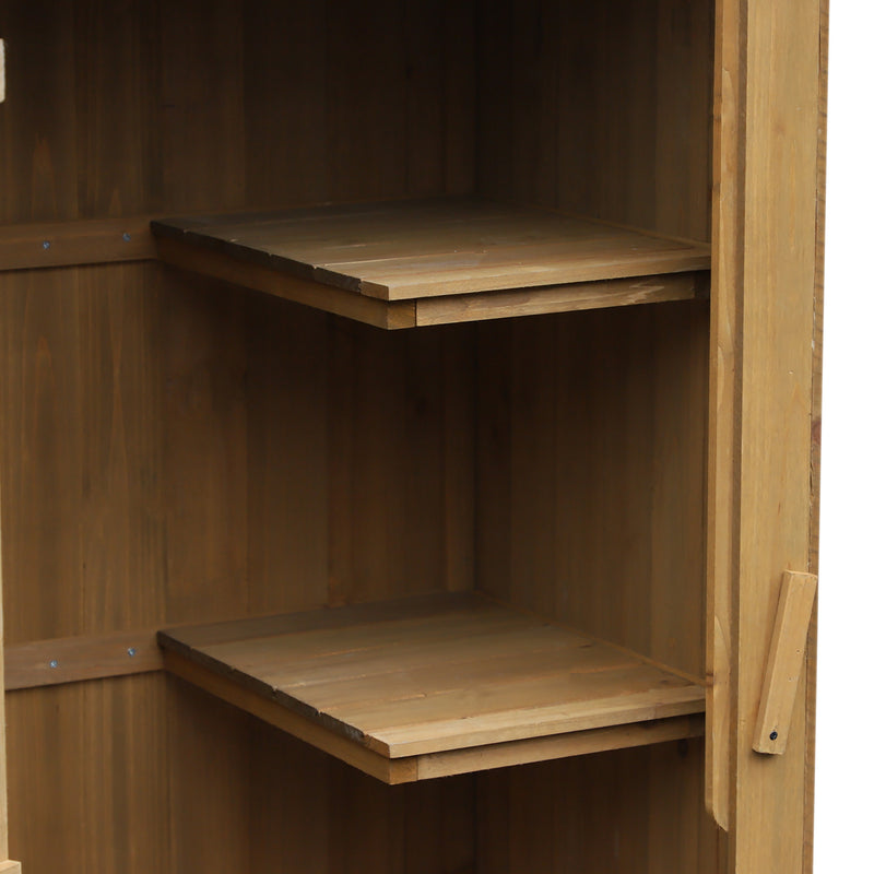 Casetta Box da Giardino in Legno per Deposito Attrezzi 77,5x54,2x179,5 cm 