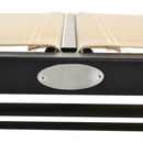 Dondolo d Giardino 2 Posti in Metallo e Tessuto Traspirante  Beige