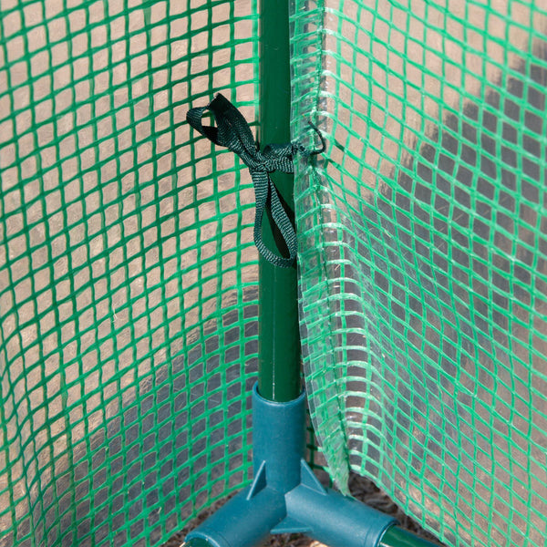 Gewächshaus 100x50x150 cm aus Stahl und grünem PE prezzo