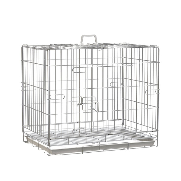 Transportkäfig für Hunde Katzen 61x43x53 cm Faltbar aus Metall acquista