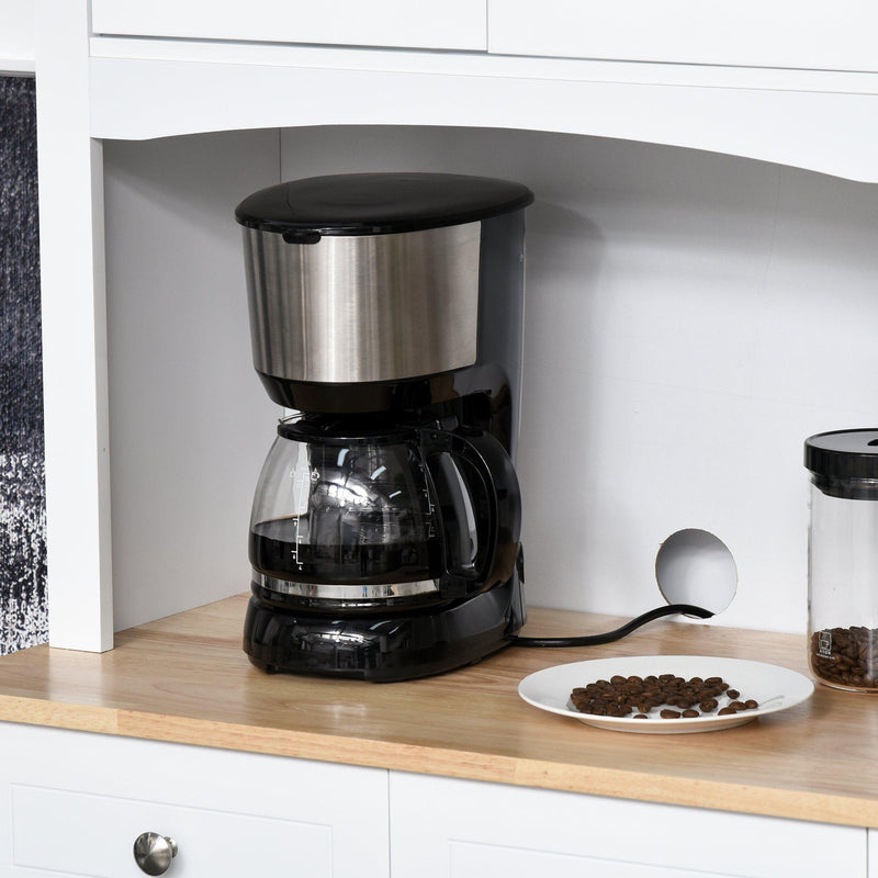 Mobile da Cucina Credenza con Ante e Cassetti 68x39,5x170 cm in Legno Bianca