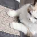 Cuccia per Gatti 41x41x39 cm con Tiragraffi Bianca