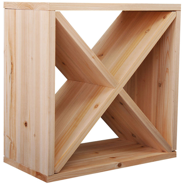 online Weinregal Holz 50x26x50 cm 24 Flaschen Natur